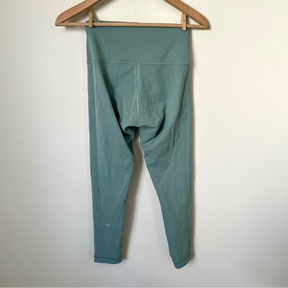 Lululemon Wunder Train Contour Fit High-Rise Crop 23" Misty Glade Size 6 - Picture 7 of 12